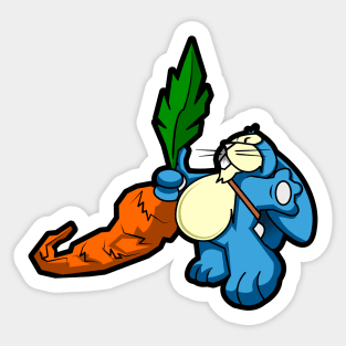 Behold carrot Bunny Sticker